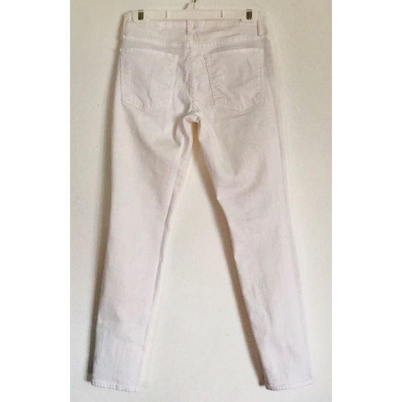 Vince White Waxed Cropped 5 Pocket Jeans - Picture 4 of 8